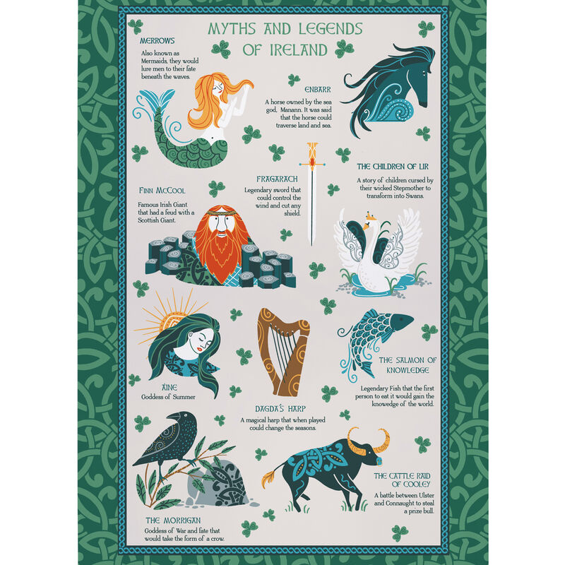 Myths & Legends Cotton Tea Towel